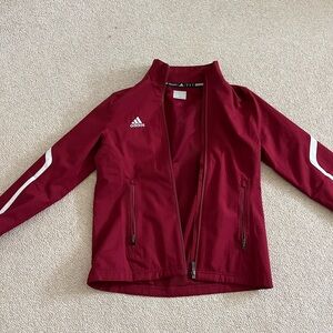 Adidas red track jacket